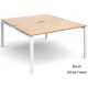 Adapt 1600mm Deep Sliding Top Double Starter Bench Desk